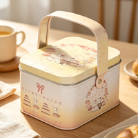 Boîtes en fer blanc carrées personnalisées de qualité alimentaire avec poignée, pour emballage de bonbons, chewing-gums et cadeaux – Vente en gros directe usine