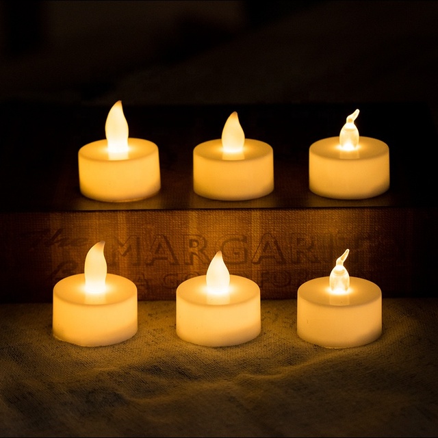 Kanlong Factory Outlet T-light Candle Cheap Plastic LED Tea Light Candle with 1L LED for Christmas Decor