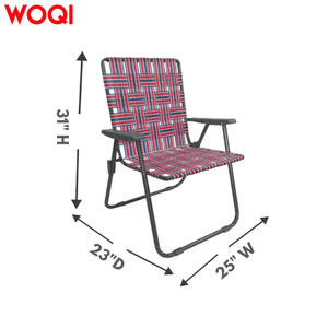 Chaise pliante portable Woqi en aluminium et tissu Oxford, capacité 110 kg, pour jardin, camping, plage, pêche, extérieur - Product Image 4