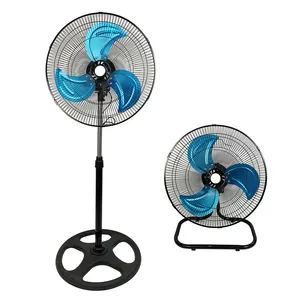 Wholesales Low Noise 60W Air Cooling Fan 3 Speed Adjustable Plastic Electric Wall Mount Oscillation Standing Fan