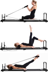 AeroPilates 435 Plus Cómodo Rebotador de cardio plegable Múltiples opciones de cable Mullido Cómodo Empuñaduras B Pilates Reformer - Product Image 6