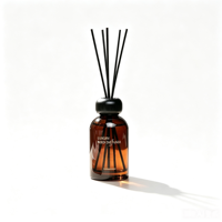 Bouteille diffuseur de parfum 200 ml / 500 ml, fond épais, colorée, vide, avec bouchon et bâtonnets en fibre