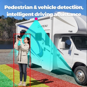 VD 1080P 145degree AHD AI BSD 4CH Wireless Security <strong>Camera</strong> System with Reverse &amp; Front Cameras 7-Inch <strong>Monitor</strong> Night View for RV - Product Image 4