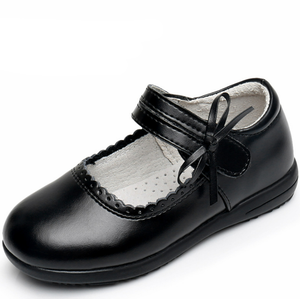 가을 2021 새로운 공주 학교 신발 소년 소녀 전체 가죽 부드러운 단독 소녀 신발 - Product Image 2