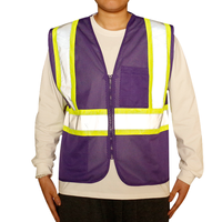 Gilet de sécurité réfléchissant haute visibilité pour travaux routiers, sécurité au travail, vêtements de sécurité au travail, logo personnalisé HongTu MH-29 Type 2