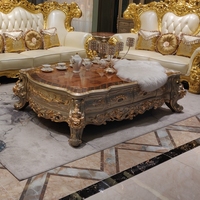Luxus-Sofagarnitur Wohnzimmermöbel Handgeschnitzte Europäische Vergoldete Couch für Hotel Villa Palast Individuelle Farben
