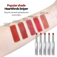 Rouge à lèvres mat crémeux longue tenue, label privé, rouge brillant personnalisé, rouge à lèvres végétalien en gros, baume à lèvres hydratant naturel