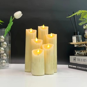 شمعة <span class=keywords><strong>LED</strong></span> تعمل بالبطارية مع وظيفة التحكم عن بعد، مصنوعة من شمع البارافين، مناسبة للأعراس وأعياد الميلاد والكريسماس وديكور المنزل - Product Image 6