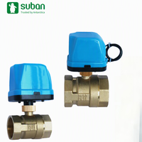 Vanne à boisseau sphérique électrique en laiton DN25 DC12-24V 2 fils 1 commande normalement ouverte/fermée pour eau