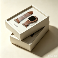 Caja Rígida para Joyería al por Mayor con Tapa Transparente de PVC, Caja de Lujo para Relojes y Correas, Caja de Papel para Relojes