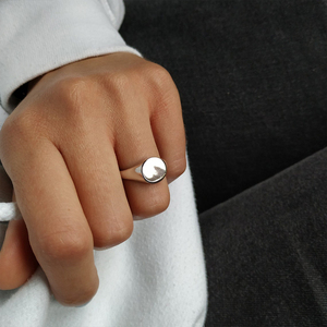 EMANCO Anello Classico Geometrico in Acciaio Inossidabile per Uomo e Donna, Gioiello per Matrimonio e Fidanzamento - Product Image 4