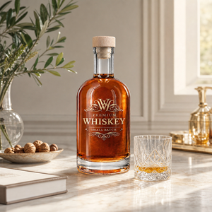Bouteilles de Luxe en Verre XO 700ml Personnalisables Vides pour <span class=keywords><strong>Cognac</strong></span>, Whisky, Spiritueux – Emballage Haute Qualité en Verre Flint - Product Image 1