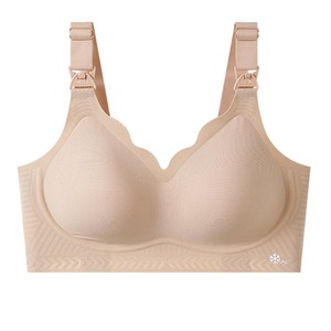 Reggiseno da Allattamento YIYI Plus Size Senza Cuciture per Donne, Reggiseno <span class=keywords><strong>Premaman</strong></span> con Chiusura Frontale, Traspirante e Comodo - Product Image 3