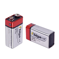 Fournisseur en ligne chinois de batteries OEM 9 volts ultra résistantes pour détecteurs de fumée, interphone sans fil/microphone/radio