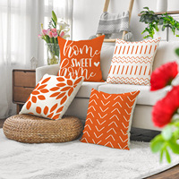 Funda de Cojín Decorativa para Sofá, Felpa Corta, Diseño Sweet Home, Funda de Almohada/Almohadas y Cojines 23YM42/YMZ31