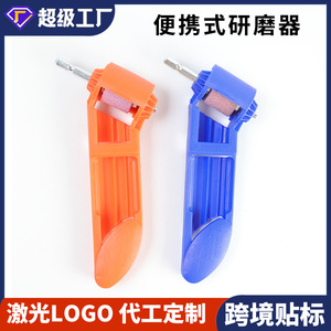 Drill Grinder Portable Blue Metal Sharpener With Pink Abrasive Wheel For DIY Tools - Product Image 5