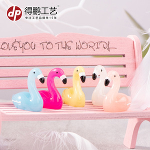 ของตกแต่งเค้กรูปหงส์จิ๋ว ทำจากเรซิ่น สีชมพู ขาว ฟ้า แดงกุหลาบ เหลือง สำหรับตกแต่งวันเกิด - Product Image 5