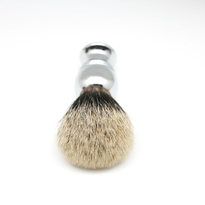 JDK 100% Pur <span class=keywords><strong>Blaireau</strong></span> Cheveux <span class=keywords><strong>Blaireau</strong></span> Argenté En Aluminium Poignée pour hommes De Luxe De Salon De <span class=keywords><strong>Coiffure</strong></span> Professionnel - Product Image 3