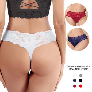2022 petites jeunes filles dentelle voir à travers la culotte string-Transparent <span class=keywords><strong>Sexy</strong></span> Transparent Lingerie sous-vêtements culotte culotte pour femmes - Product Image 1