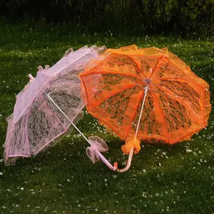 Großhandel 10 farben erhältlich spitze regenschirm hochzeit sonnenschirme für kinder