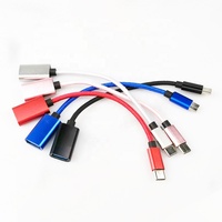 Kabel otg kecepatan tinggi kabel pengisian daya usb 2.0 10Gbps usb-c ke usb kabel otg 2A