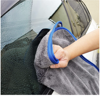 Serviette de séchage de voiture JIEXU JXSTT 750 g/m² 70x90 cm, douce, sans peluches, anti-rayures, super absorbante, boucles torsadées simple face, vente en gros