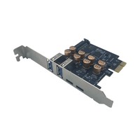 New G-karve Powered High-Speed Expansion Card with Fan for Desktop Computer Type-C + USB-A 3.0 PCI-E Graphics Card Interface