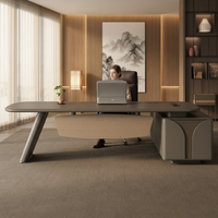 Bureau de direction convertible moderne Zitai, finition haut de gamme, design luxueux, structure renforcée, couleurs personnalisées, bureau de bureau