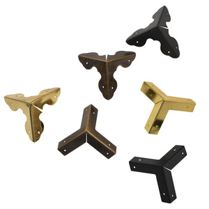 Wenzhou Platinum Link Antique Bronze Metal <b>Corner</b> <b>Protectors</b> For Wooden Boxes Modern Simple Style Edge Guards - Product Image 5