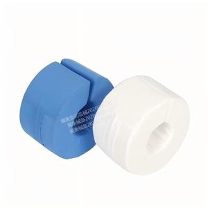 Almohadilla de posicionamiento de manos blanca y azul para manos, tapete giratorio para cuidado médico - Product Image 1