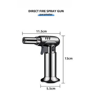 Antorcha de soldadura universal de alta temperatura, pequeña antorcha de gas de acero inoxidable para el hogar, soldadura de aluminio, metal, chorro de hierro de mano - Product Image 2