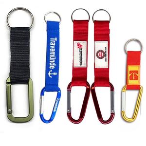 <b>Cheap</b> Customized Cute Short nfl Key <b>Chain</b> Carabiner Lanyard Woven Carabiner Keychain Strap Custom Wrist Lanyards - Product Image 6