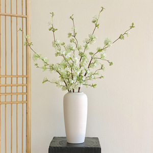Bouquet de fleurs artificielles Qingyu Chronicle en saule blanc, fleurs en soie pour la décoration de la maison et des hôtels, 60 cm - Product Image 1