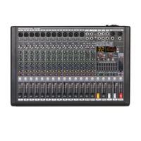 Console de mixage audio professionnelle 8/12/16 canaux avec double sortie de groupe et 99 effets DSP pour spectacles sur scène