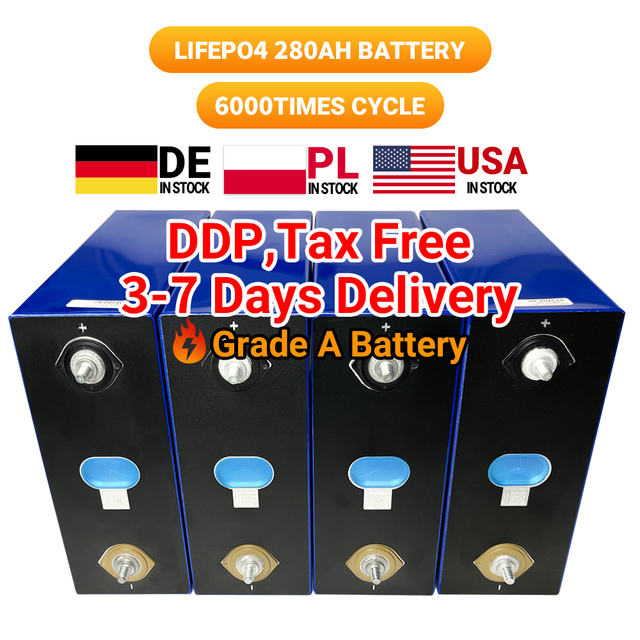 EU Wholesale in Stock 280ah E Bike Battery 3.2v Lifepo4 Lithium Ion Batteries for Energy Storage System