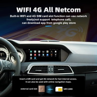 Écran radio GPS Android 8,8 pouces pour voiture, Bluetooth, Carplay, système multimédia stéréo pour Mercedes W204 2011-2014 conduite à droite