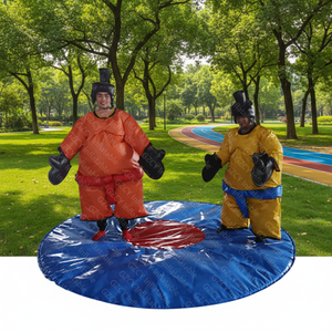 Ensemble de combinaisons de <span class=keywords><strong>sumo</strong></span> gonflables pour enfants et adultes, tenues de lutte de <span class=keywords><strong>sumo</strong></span> durables avec tapis pour la location de fêtes - Product Image 1