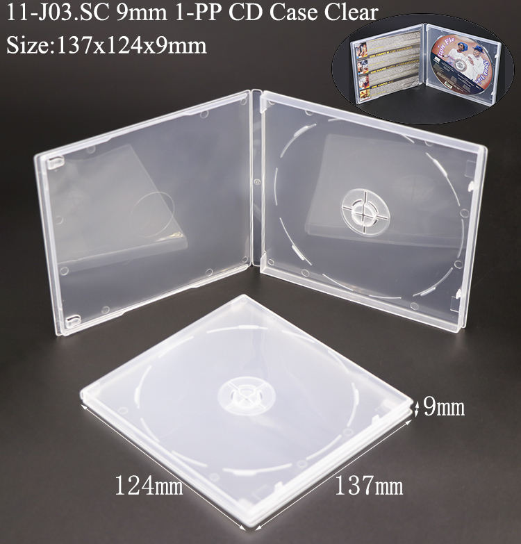 J03:9mm 1-PP CD Case Clear