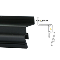 Usine nouvellement conçu mur étirement des profils de plafond noir blanc intégré DC24V Led piste lumière barre profilés en aluminium