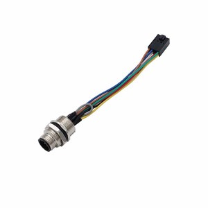 Cáp điện M5 M8 M12 IP67, dây dẫn 7 6 5 3 4 2 chân, đầu nối tròn chống thấm nước - Product Image 2