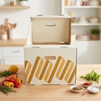 Boîtes de présentation sur comptoir en carton ondulé duplex, personnalisées et imprimées, en matériaux recyclés, RT-Mart