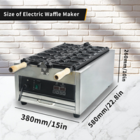 Machine de cuisson de gâteaux Taiyiki industrielle en acier inoxydable antiadhésive en forme de poisson fabricant de moules à gâteaux électrique Taiyaki fabricant de gâteaux