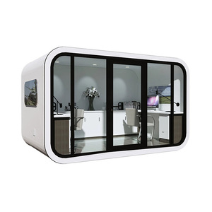 Mini casa prefabricada modular personalizada de fábrica, contenedor de bajo costo para Apple Home prefabricado Pod escuelas centros comerciales hoteles panel sándwich - Product Image 1