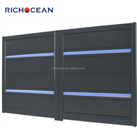 Richocean Custom Automatische Aluminium Kunst Villa Binnenplaats Elektrische Huis Schuifpoort Nieuwste Hoofdpoort Ontwerpen