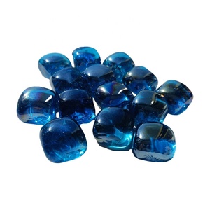 Bon Prix CHANGQI CCU-LB Bleu Clair Haute Lustre Verre Lumineux 25x25x14mm pour Foyer/Cheminée Gaz Naturel/<span class=keywords><strong>Propane</strong></span> - Product Image 3