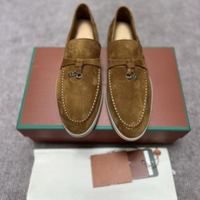 Chaussures Doudou de style nouveau, chaussures à enfiler, chaussures décontractées en cuir véritable, respirantes, légères, pour toutes les saisons