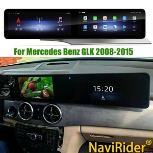 Autoradio portable à double écran 12,3 pouces Android 14, monté sur tableau de bord, avec USB, GPS intégré pour Mercedes Benz Classe GLK 2010-2015, CarPlay - Product Image 1