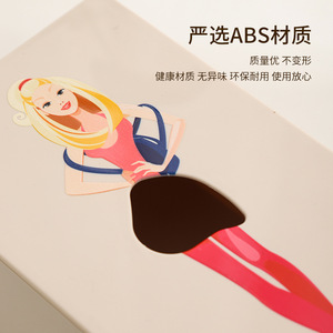 Caja de pañuelos con dibujos de Marilyn Monroe para niñas, caja de almacenamiento de papel creativa, impermeable, multiusos, diseño práctico, 60 unidades - Product Image 4