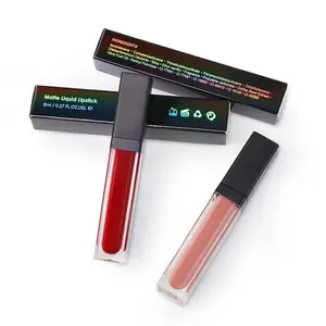 Lápiz labial líquido de 33 colores de larga duración de etiqueta privada Haga su propia marca Lápiz labial impermeable pigmentado