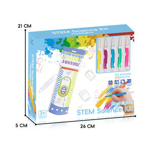 Juego de Ciencias <span class=keywords><strong>STEAM</strong></span> Mini para Preescolar, Juguete Educativo de Papel, Rompecabezas 3D, Manualidades, Pintura, Linterna, Juguetes para Niños - Product Image 5